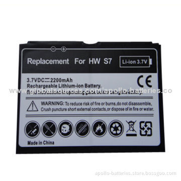Cheap price and high quality mobile phone battery for Huawei S7, 2,200mAh